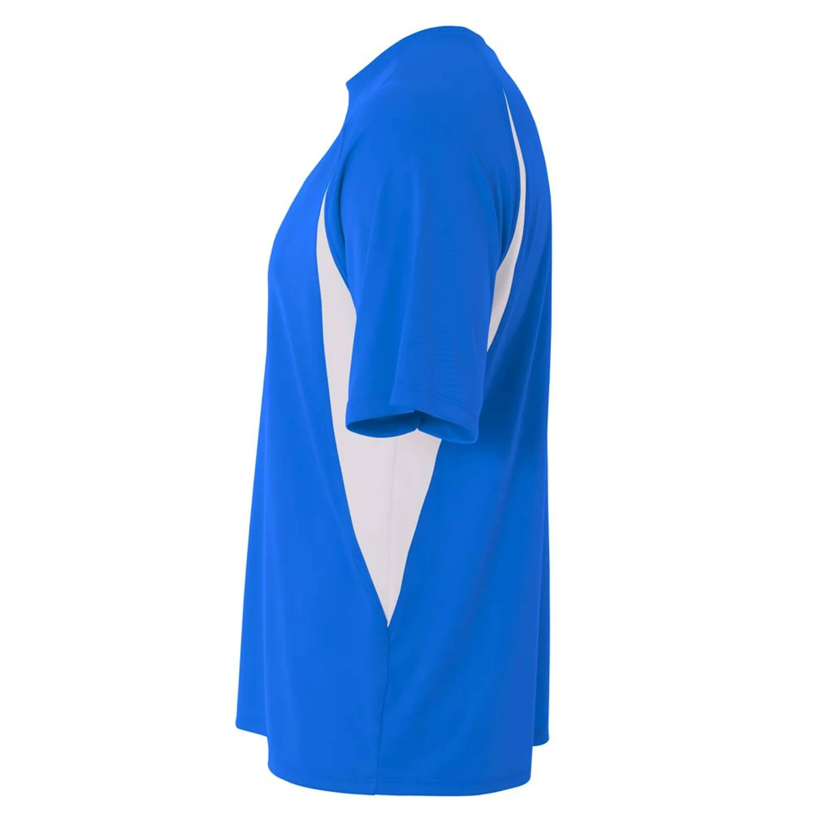 A4 Men's Cooling Performance Color Blocked T-Shirt in Royal/White Size 2XL gallery