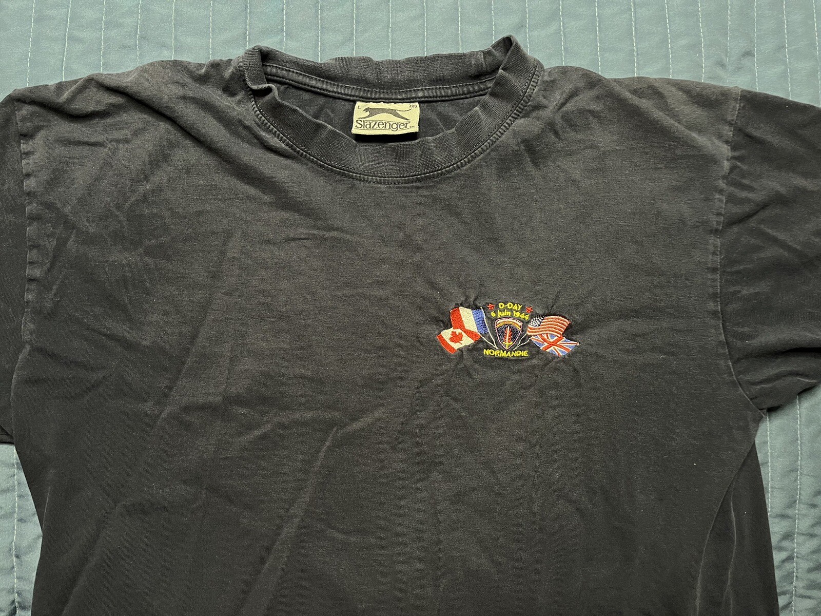Slazenger Men’s T Shirt Normandie D-Day 6 July 1944 Large Blue gallery