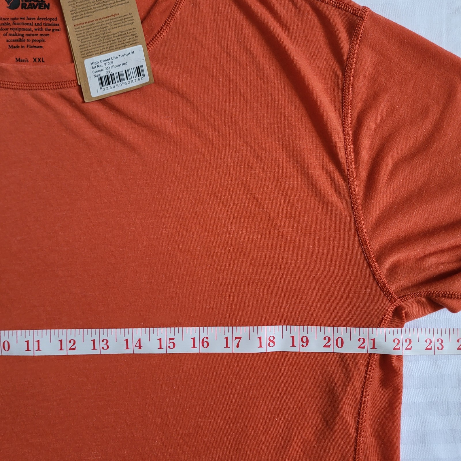 Fjallraven High Coast Lite T-shirt Men's XXL Red Hiking Lightweight Quick-drying gallery