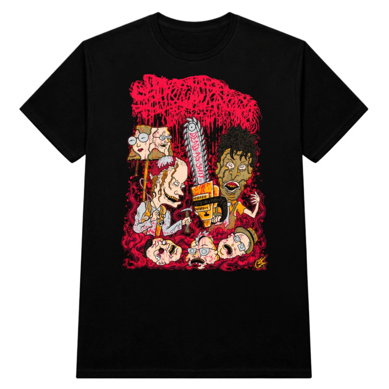 Sanguisugabogg Beavis and Butt-Head Lamb Of God Into Oblivion T-shirt Unisex