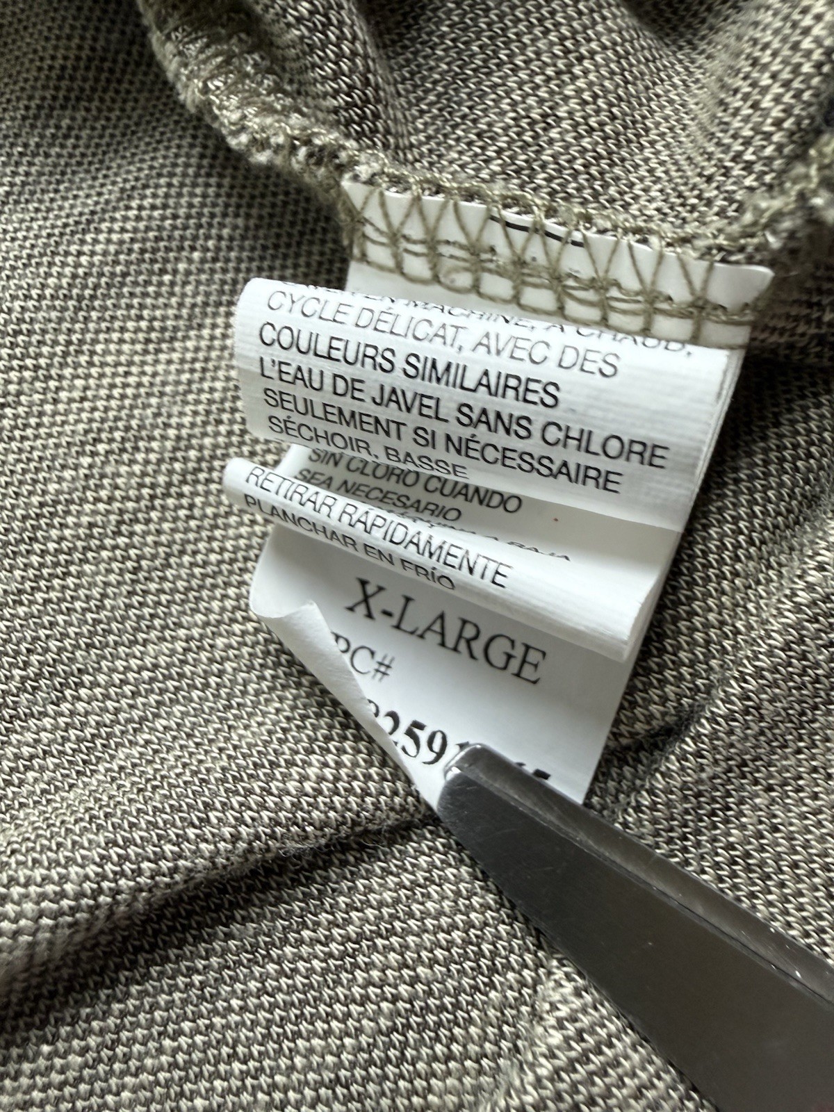 Van Heusen Shirt Mens XL Beige Rayon Blend Crewneck Short Sleeve Casual Top gallery