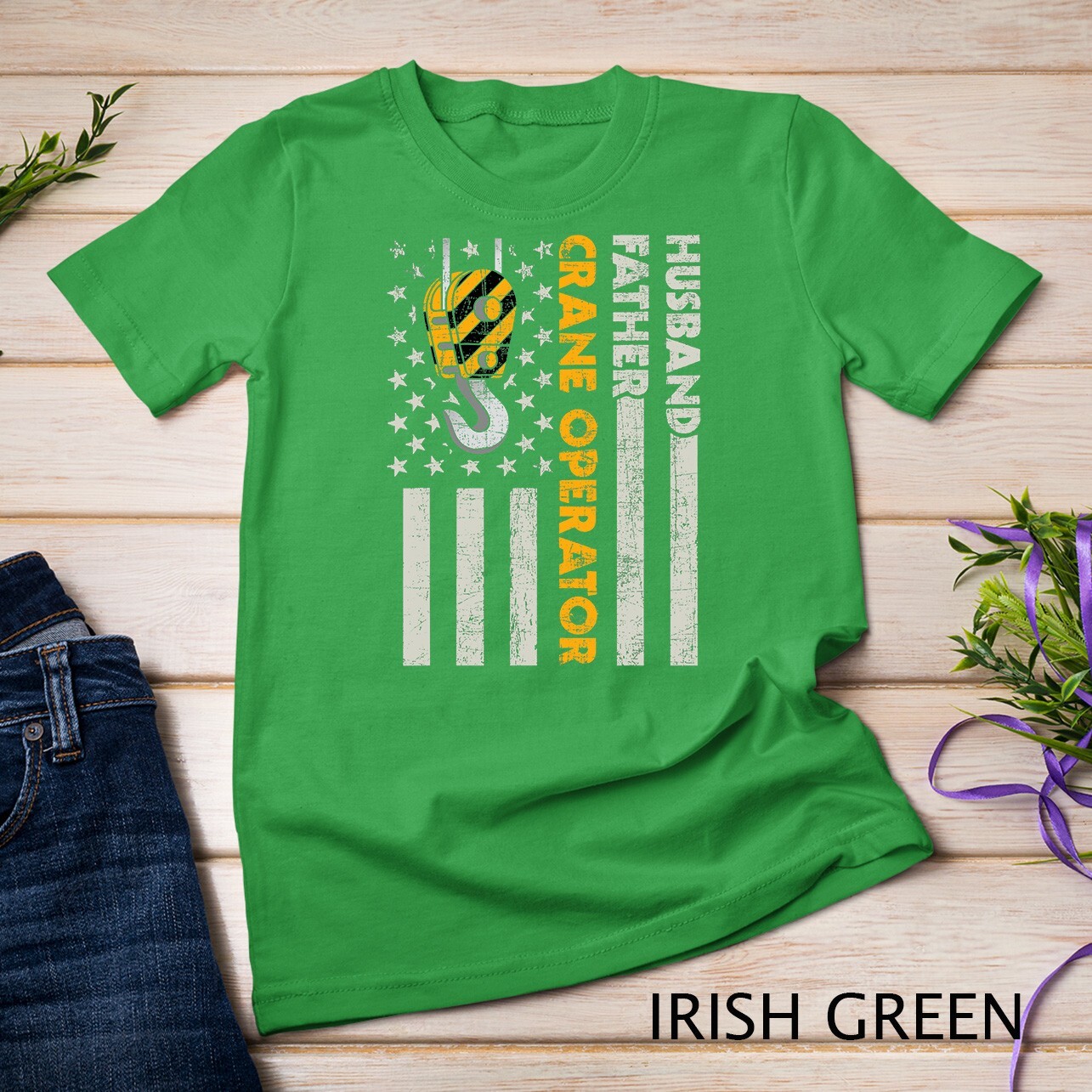Husband Father Crane Operator - Construction Worker T-Shirt Unisex T-shirt gallery