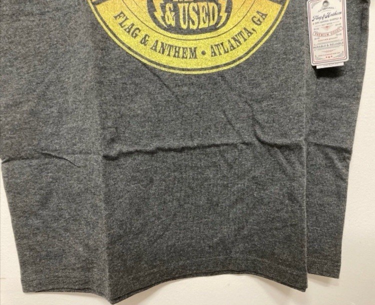 Flag & Anthem Mens T-Shirt Medium Dark Grey Graphic Tee Short Sleeve Guitar NWT gallery