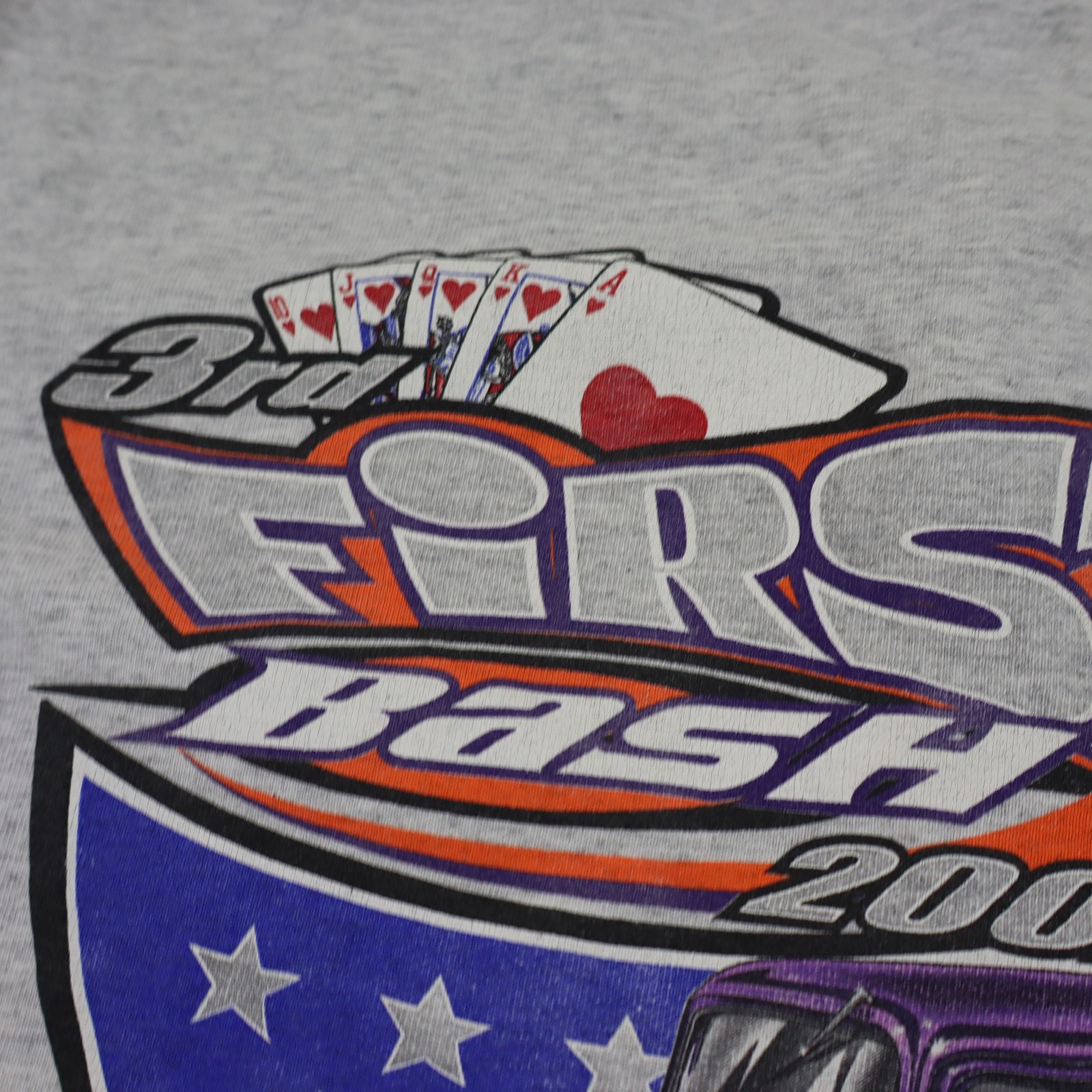 Vintage First Bash 2002 Shirt Mens XL Hot Rod Racing Henley Poker Graphic Tee gallery