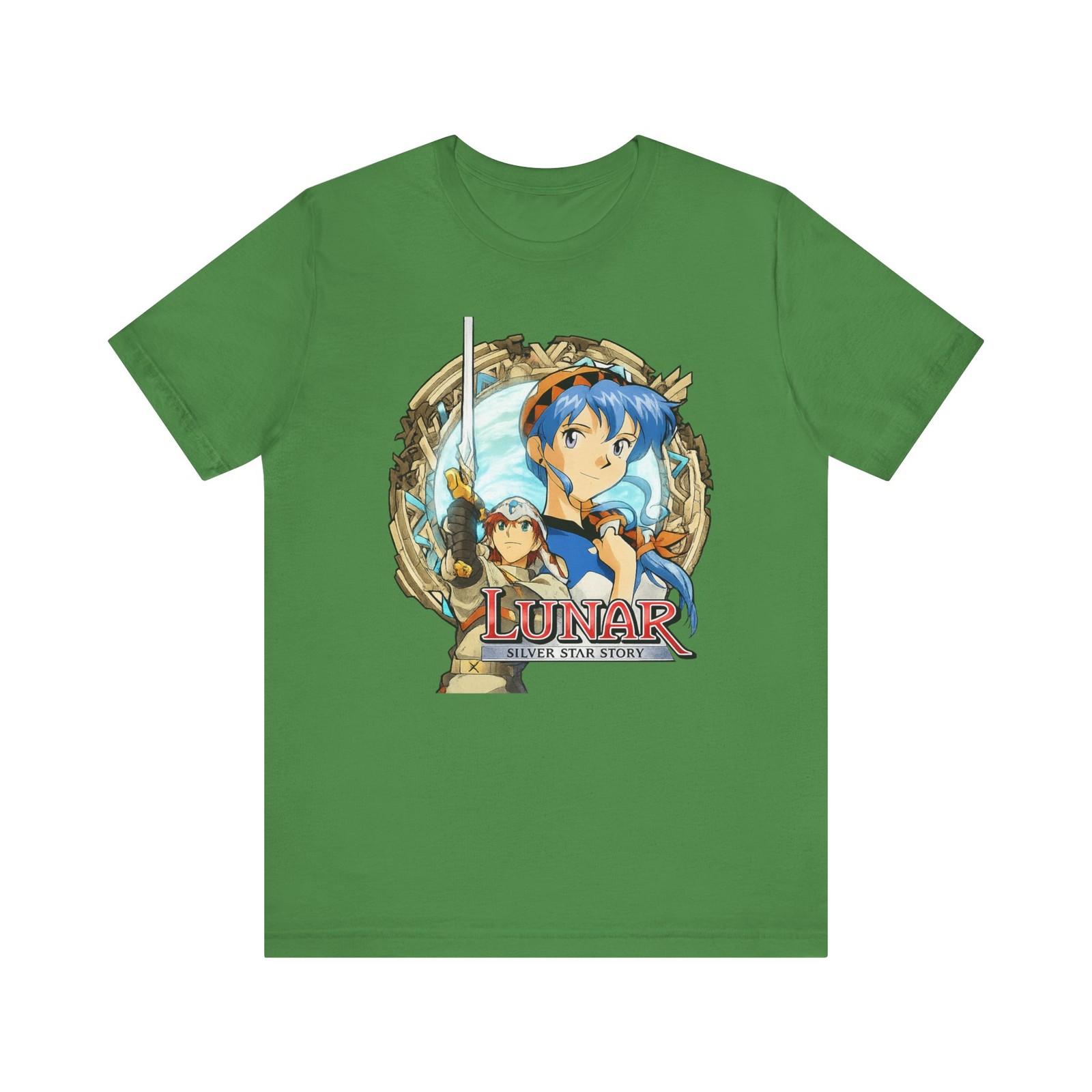 Lunar Silver Star Story PS1 Retro Style Cover Art Unisex Jersey Short Sleeve Tee gallery