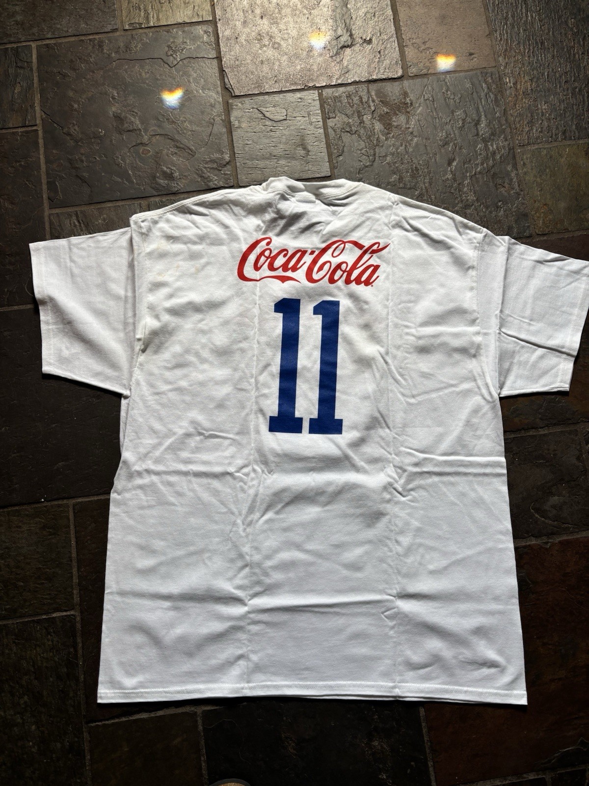 Gildan XL White Dallas 11 Coca-Cola 11 Graphic Crew Neck Short Sleeve T-Shirt gallery