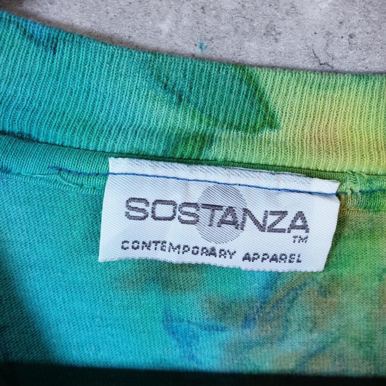 Vintage Sostanza Tie Dye USA 90s Single Stitch T Shirt Mens Large Multicoloured gallery