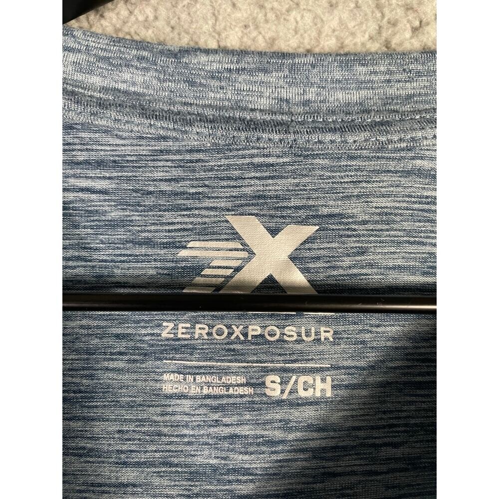 ZeroXposur Men's Blue Raglan Active Short Sleeve Shirt Size S Lightweight gallery