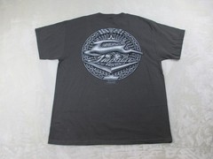 VINTAGE ODM Shirt Mens Extra Large Gray Chevy Impala Car Rollin Hard*