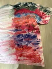 Men’s Custom Gravity Ice Dye Gildan Hammer 2XL Tie Dye Subtle Red White & Blue