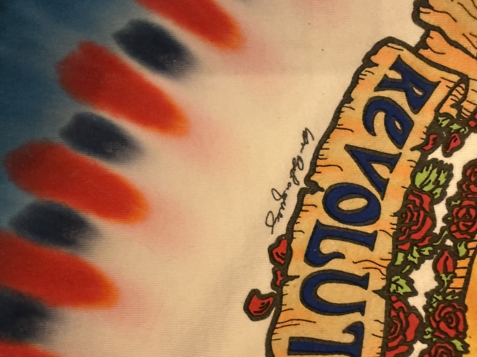Vintage 1993 Grateful Dead Revolutionary Dead Mike Dubois Liquid Blue XL gallery