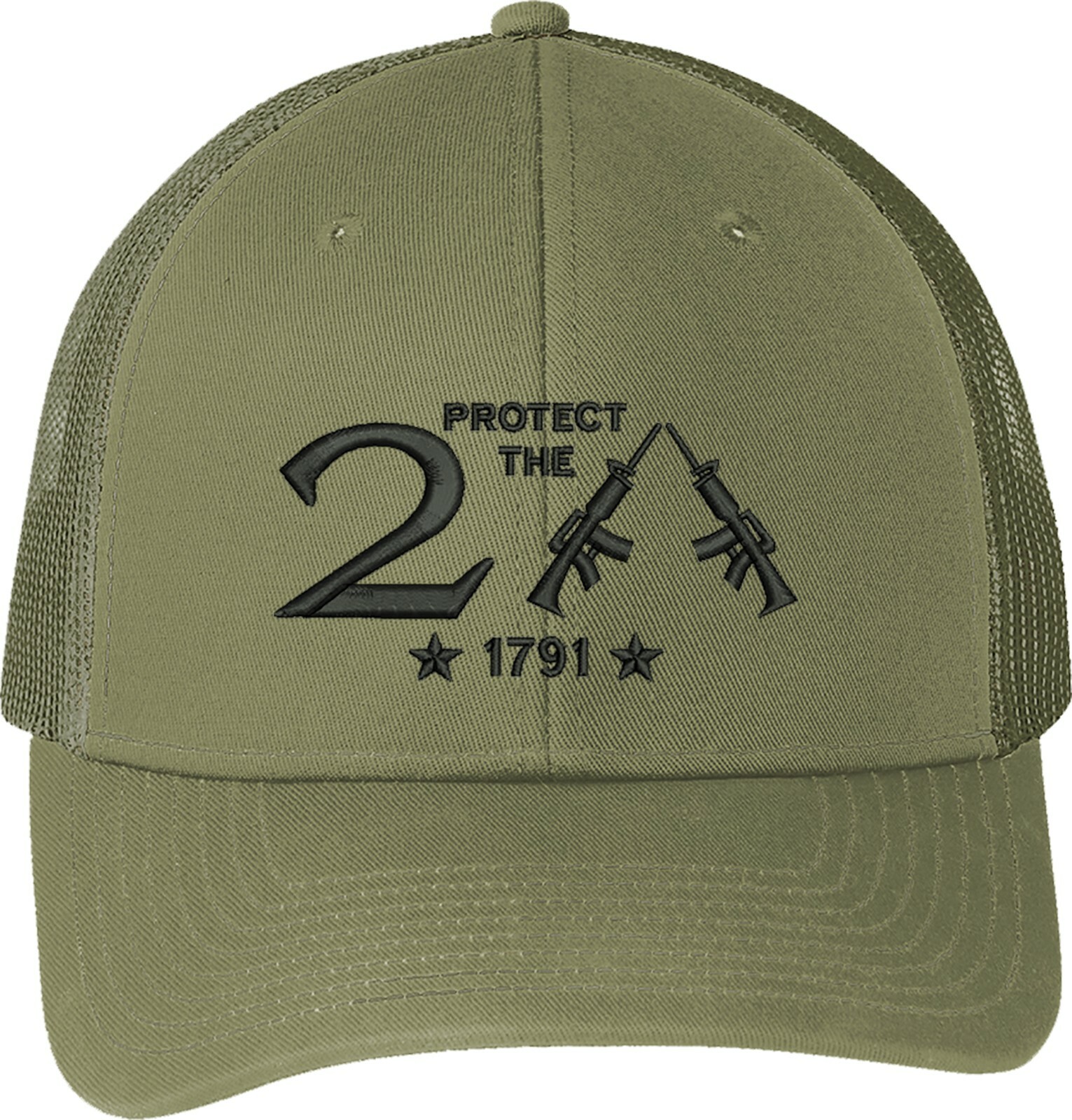 Protect The 2nd Amendment 1791 Guns Embroidered One Size Fits All Baseball Hats gallery