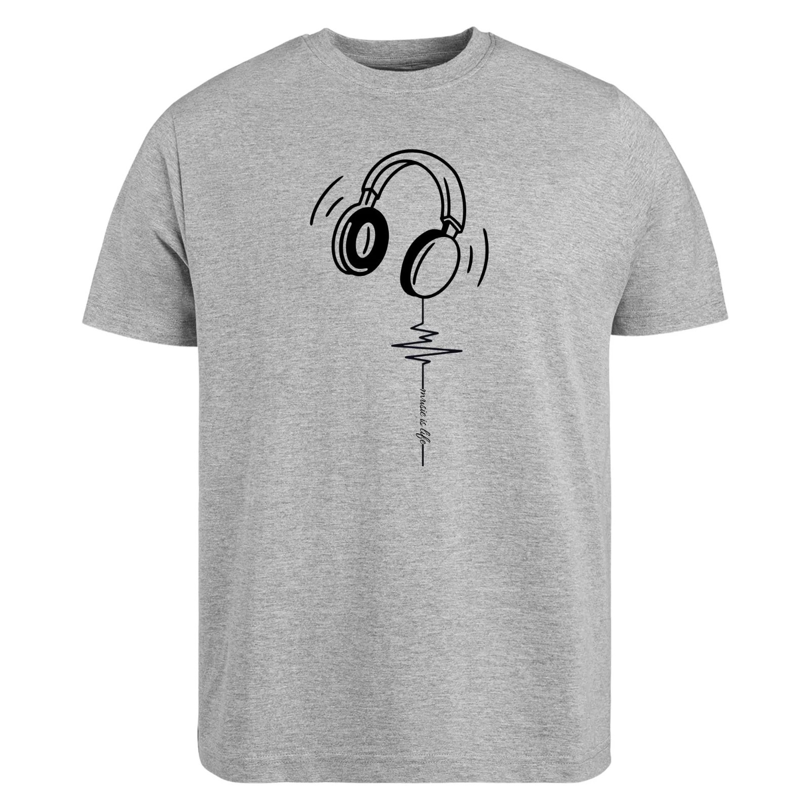 Music is Life Headphone Cool Music Lover Kids Adults T-Shirt gallery