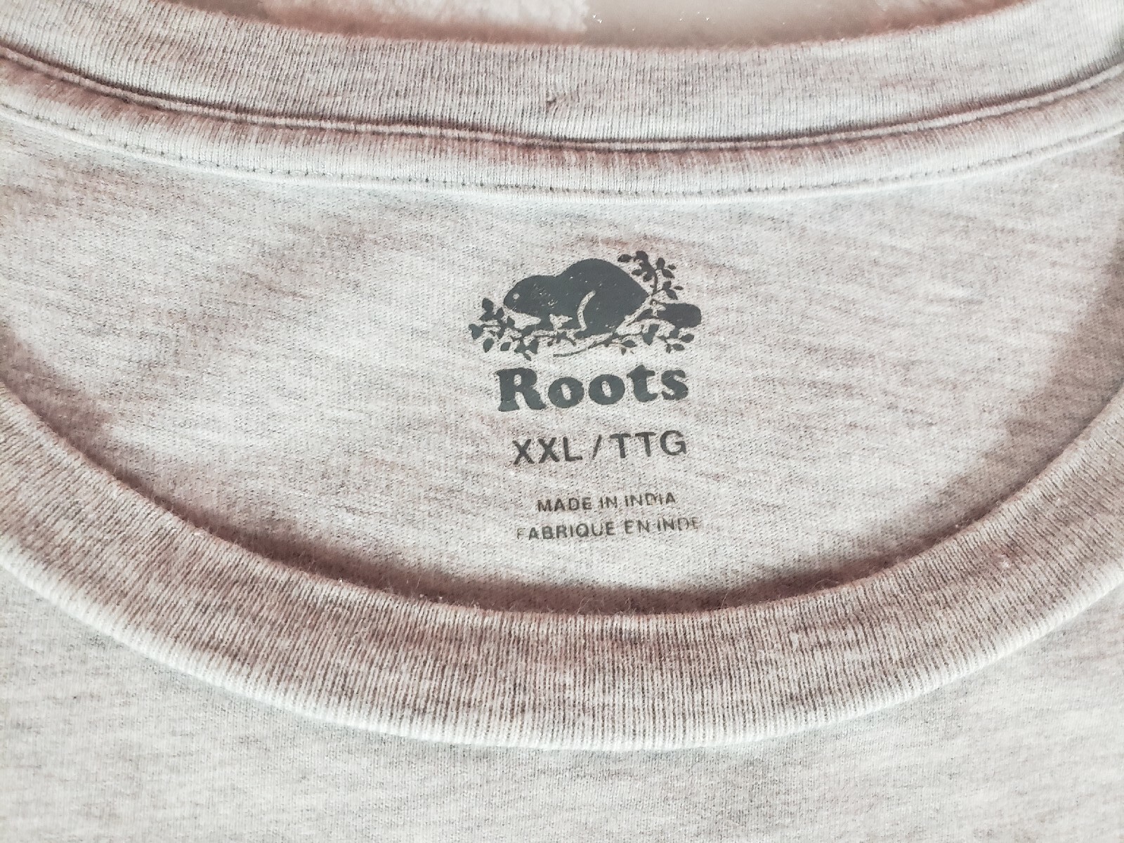 Roots Canada Gray T Shirt Mens Graphic River Lake Mountains Trees Wilderness XXL gallery