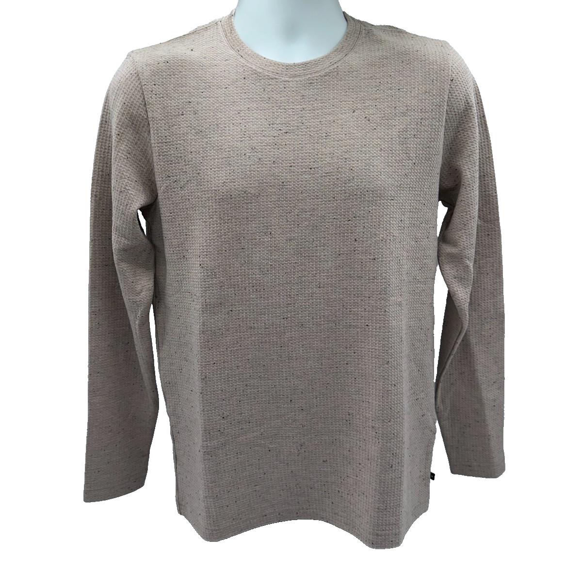 $140 Travis Mathew Men's Cloud Waffle Crew Shirt - Oxford Tan - Small - New Tag gallery