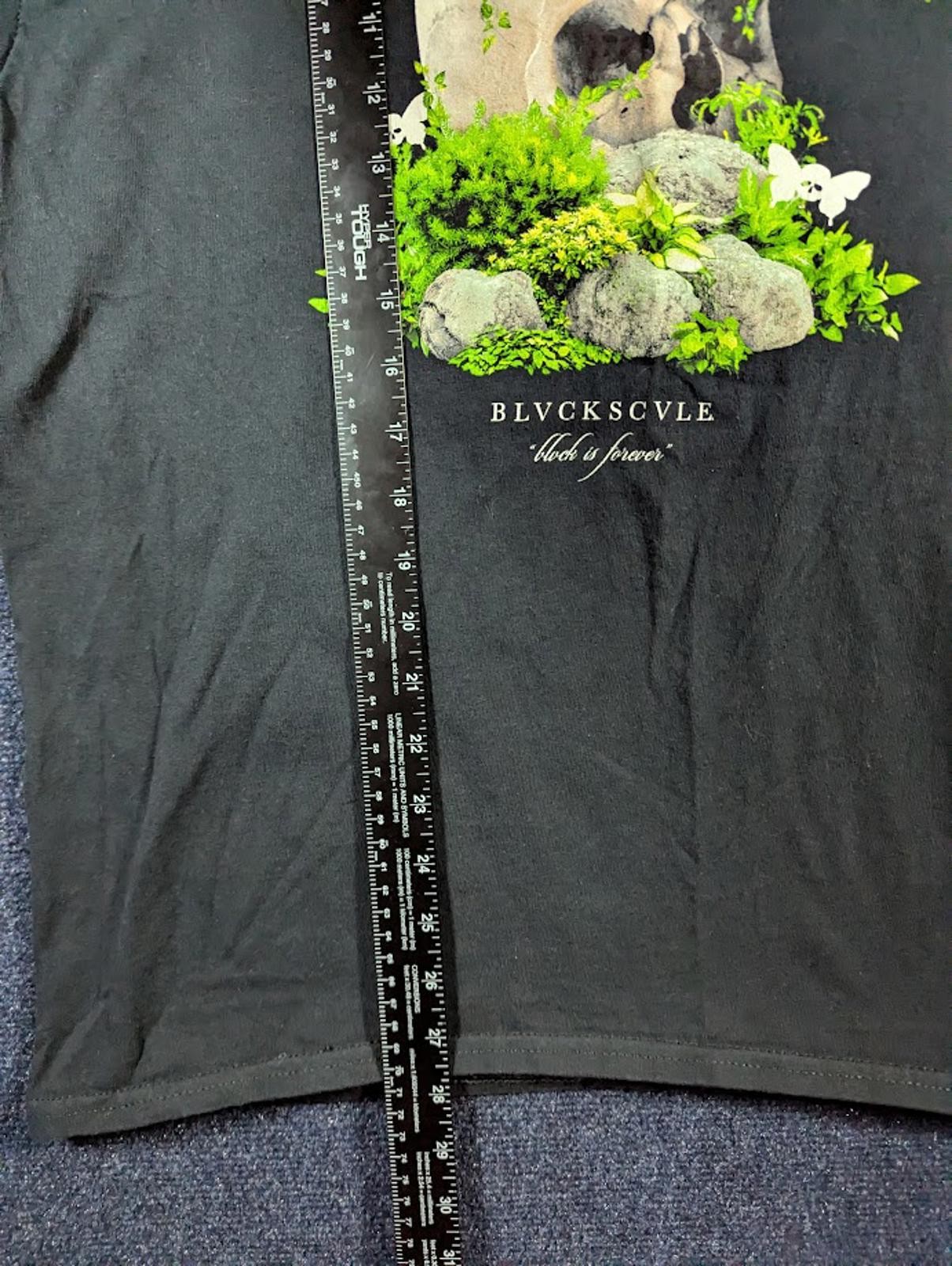 BLVCKSCVLE Men's Gothic Moss Skull Black Grunge Punk Metal L Tee Occult Satan gallery