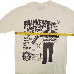 Universal Monsters Frankenstein Hardware Store Graphic Long Sleeve Shirt White M