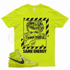 Yellow ENERGY Shirt for Ambush N Dunk Atomic Green Flash Lime Neon Volt