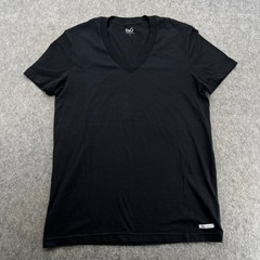 Dolce & Gabbana D&G Mens Black Basic Plain T Shirt Size XS