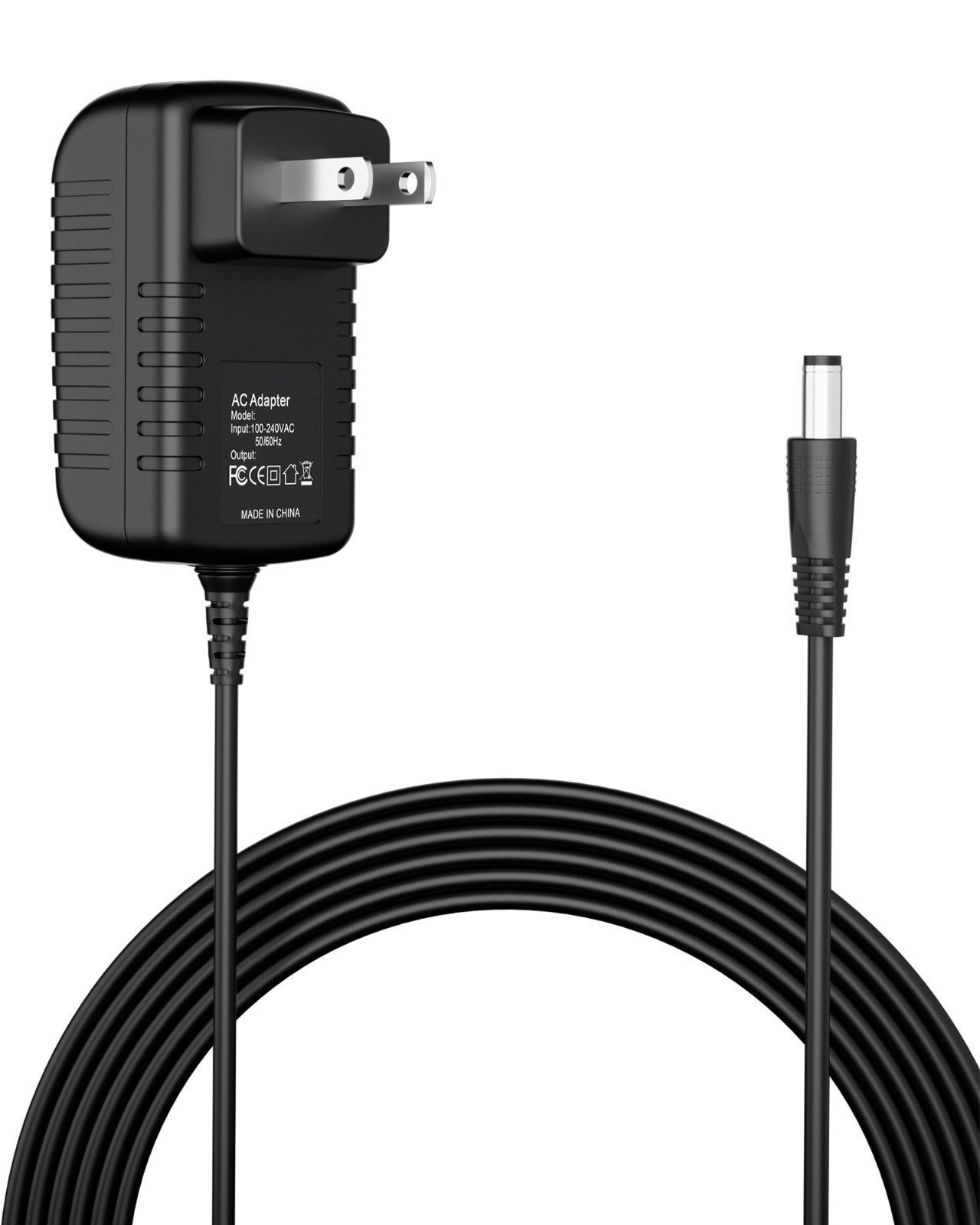 5V 2A 10W AC/DC Power Supply Adapter with 2.5mm x 5.5mm Tip Center Positive +