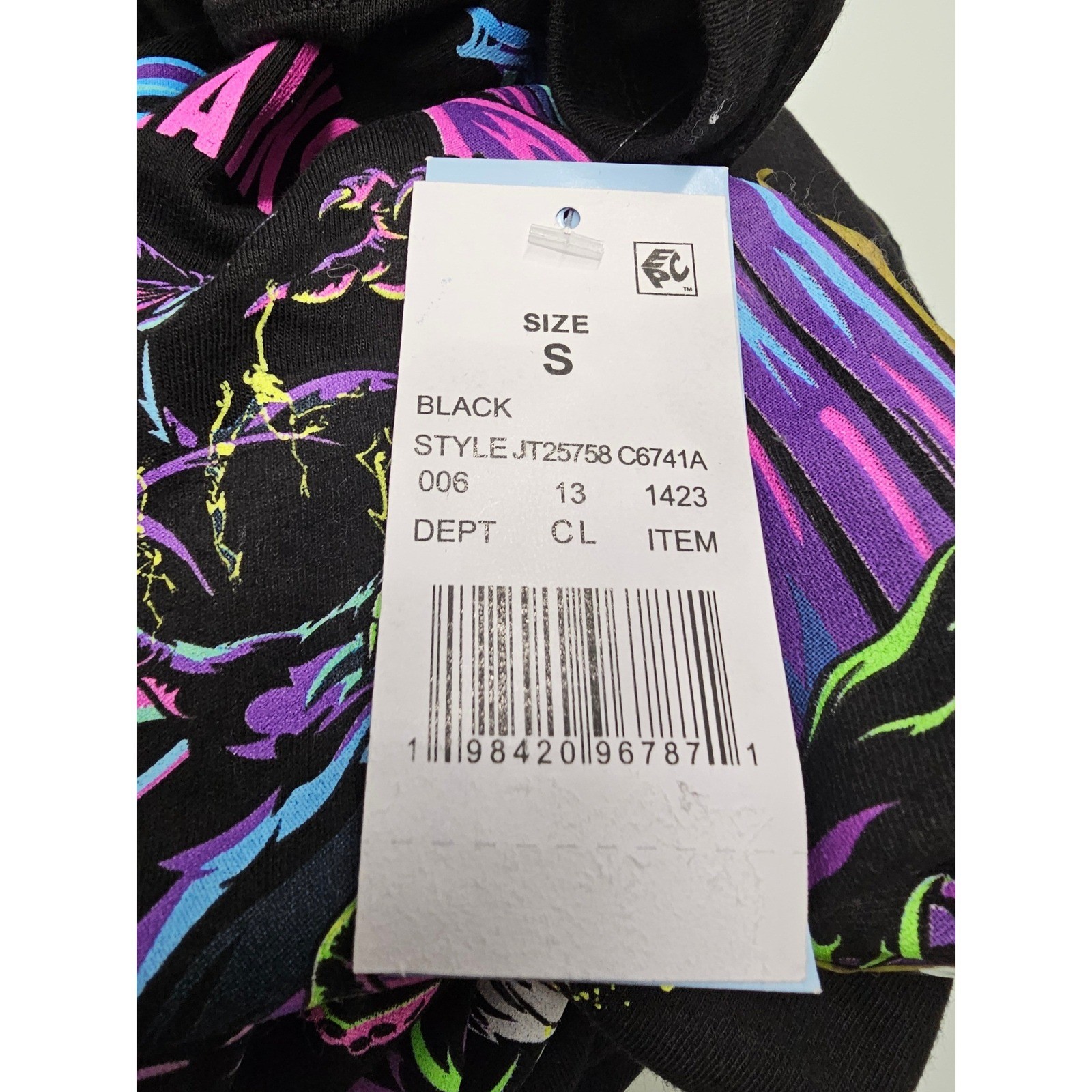 Disney Villains Forever Wicked T-Shirt Black Neon Graphic Tee Jerry Leigh Small gallery