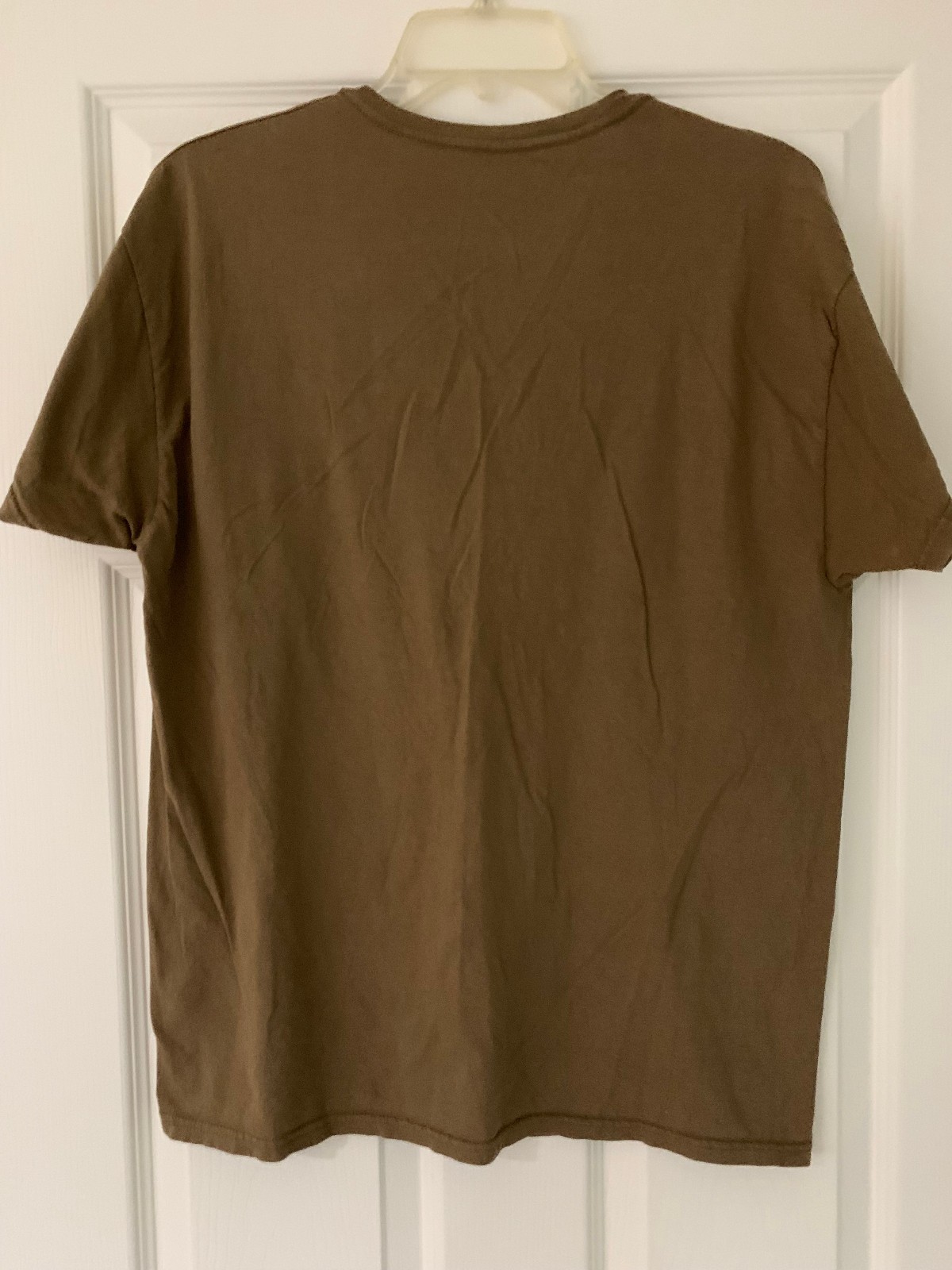 Hanes Mens ComfortSoft T-Shirt Short Sleeve Round Neck Khaki Size L 100% Cotton gallery