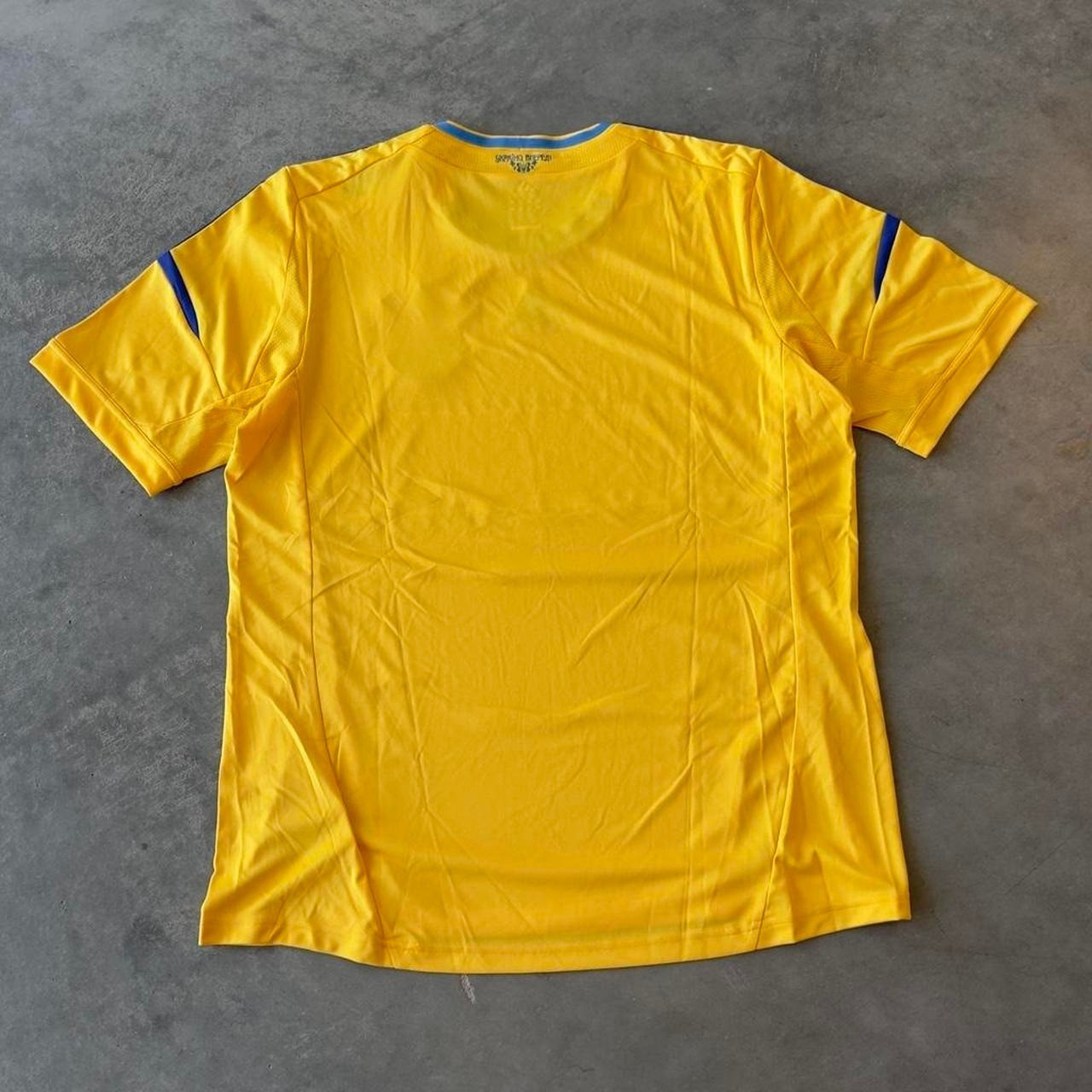 UKRAINE 2012 2013 HOME FOOTBALL SHIRT SOCCER JERSEY ADIDAS X11627 SIZE XL gallery