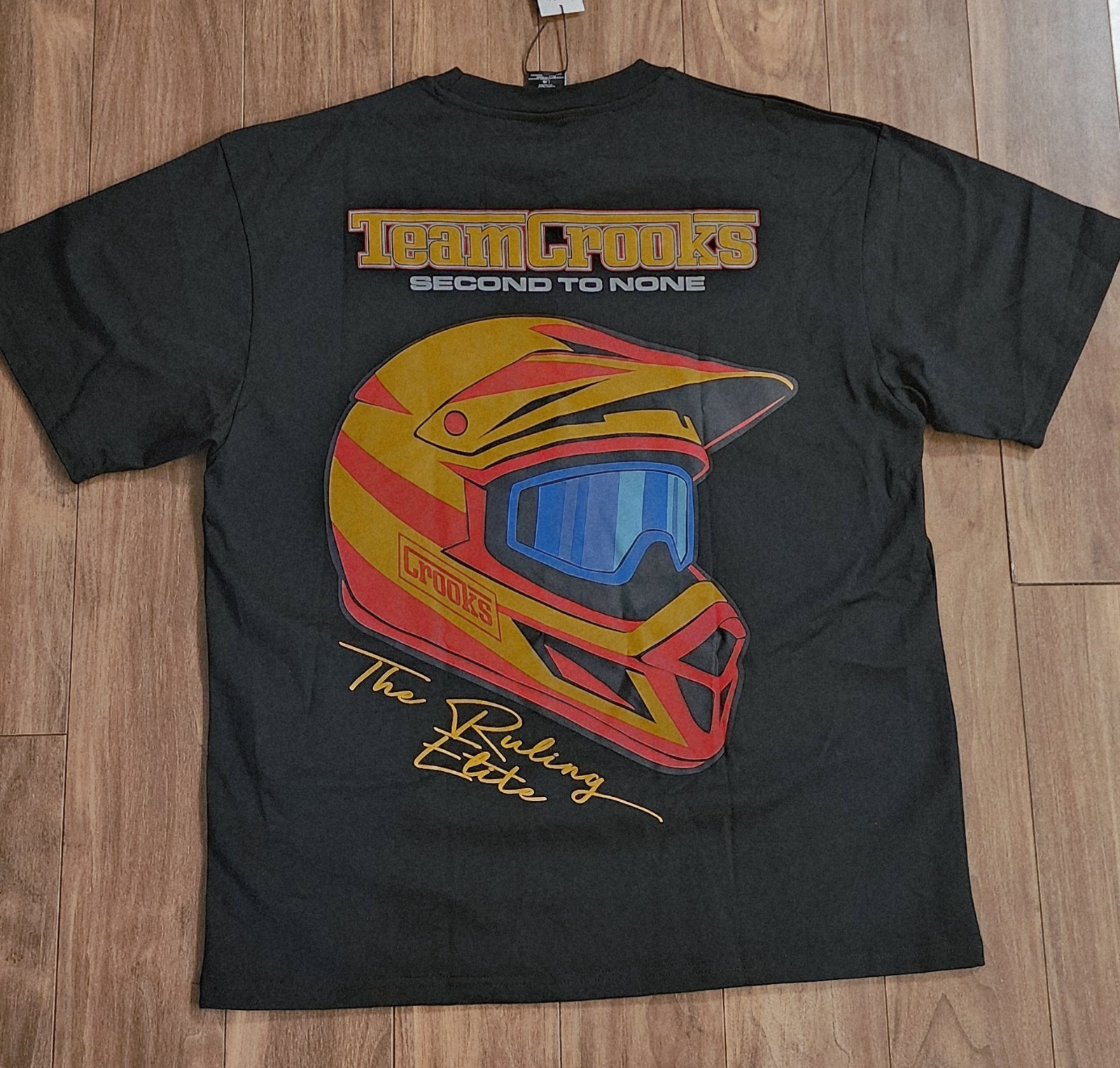 Crooks & Castles T-Shirt Men's Sz Large Crooks Racing Second To None Team Tee gallery