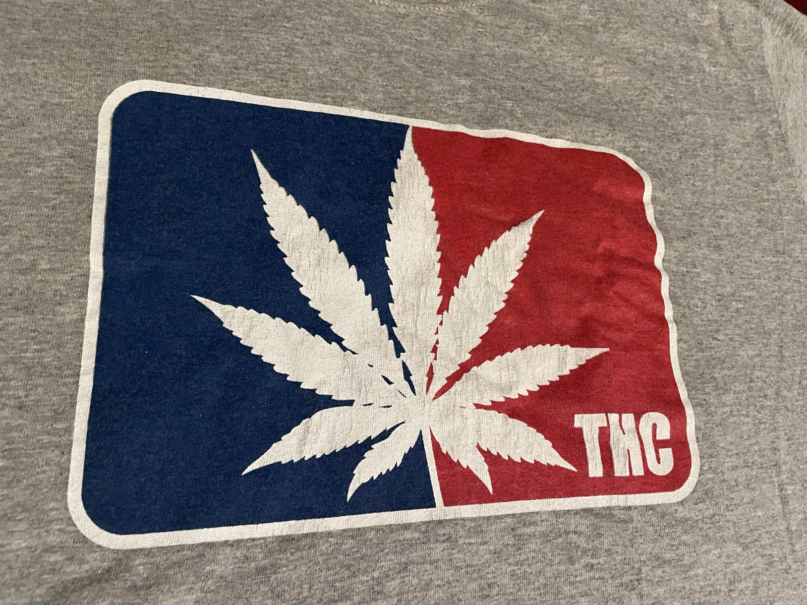 Vintage THC NBA T Shirt Large Gray Weed Marijuana Tee Spencers 2000s Drug Humor gallery