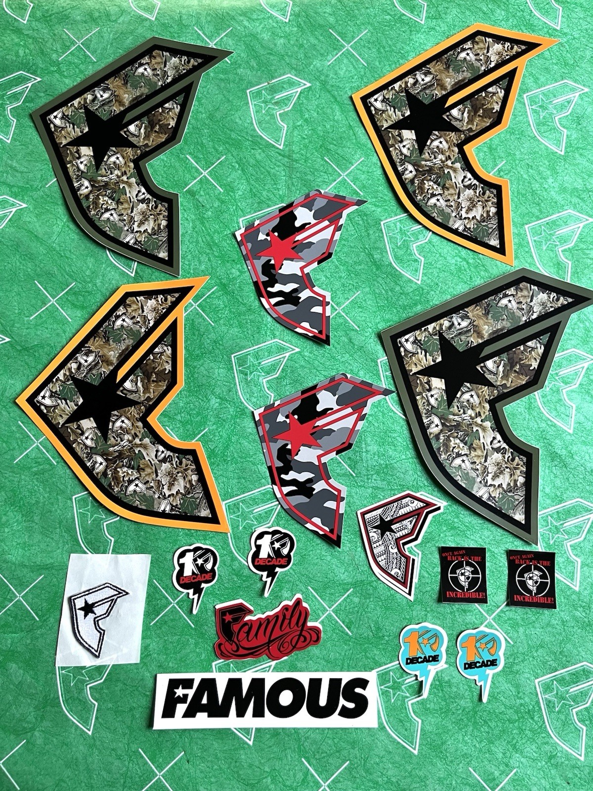 Famous Stars And Straps Camo Sticker Set gallery