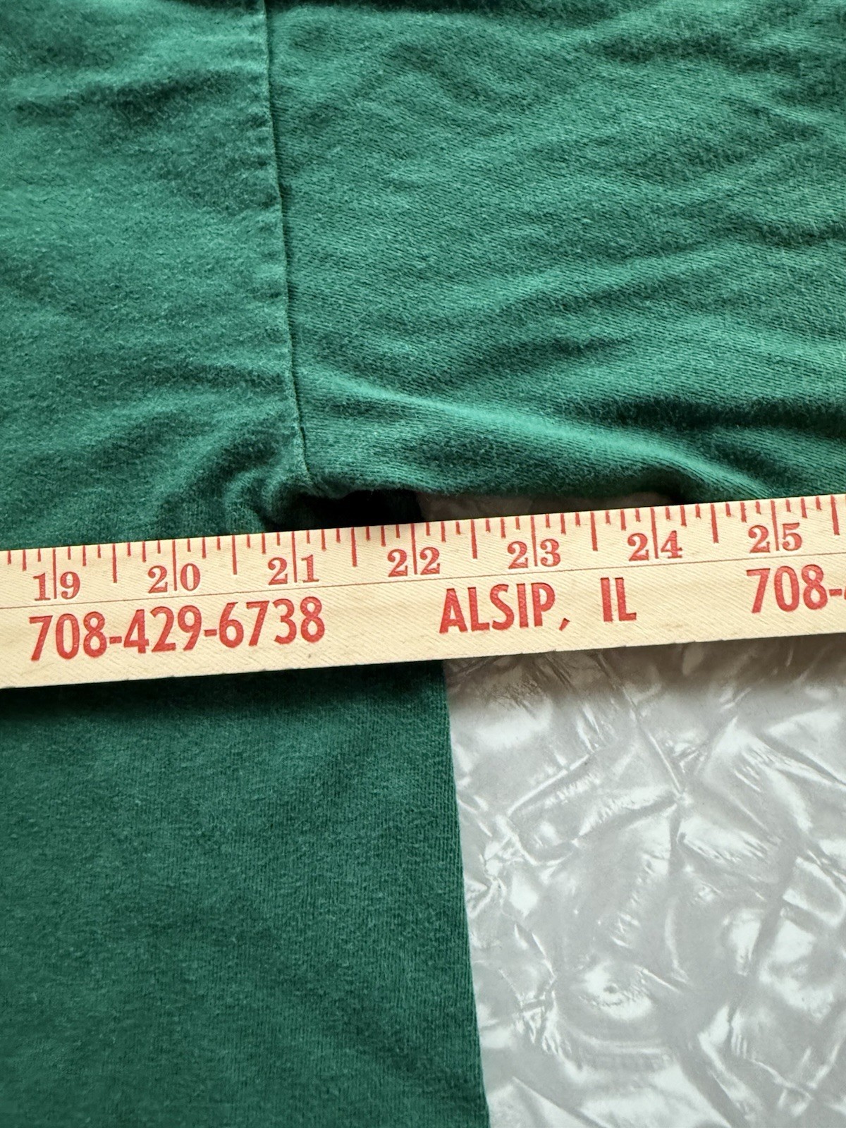 VTG Hanes Beefy-T Green Lantern Green Cotton Knit Long Sleeve Tee - Men’s XL gallery