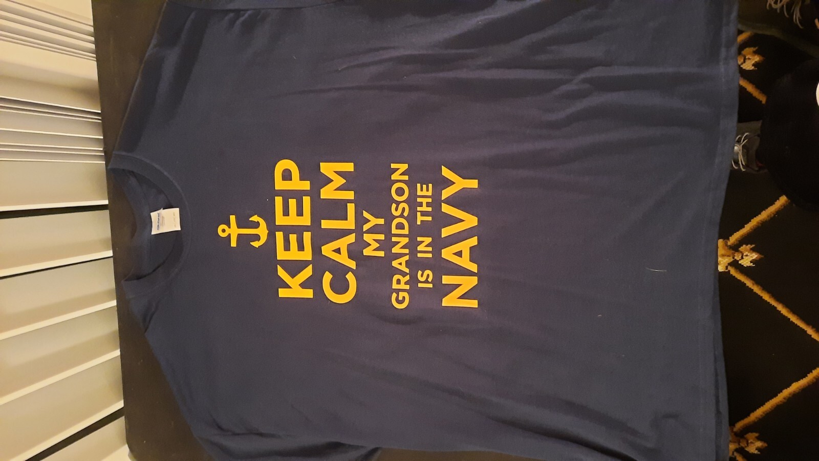 Keep Calm My Grandson Is In The Navy T Shirt 2xl gallery
