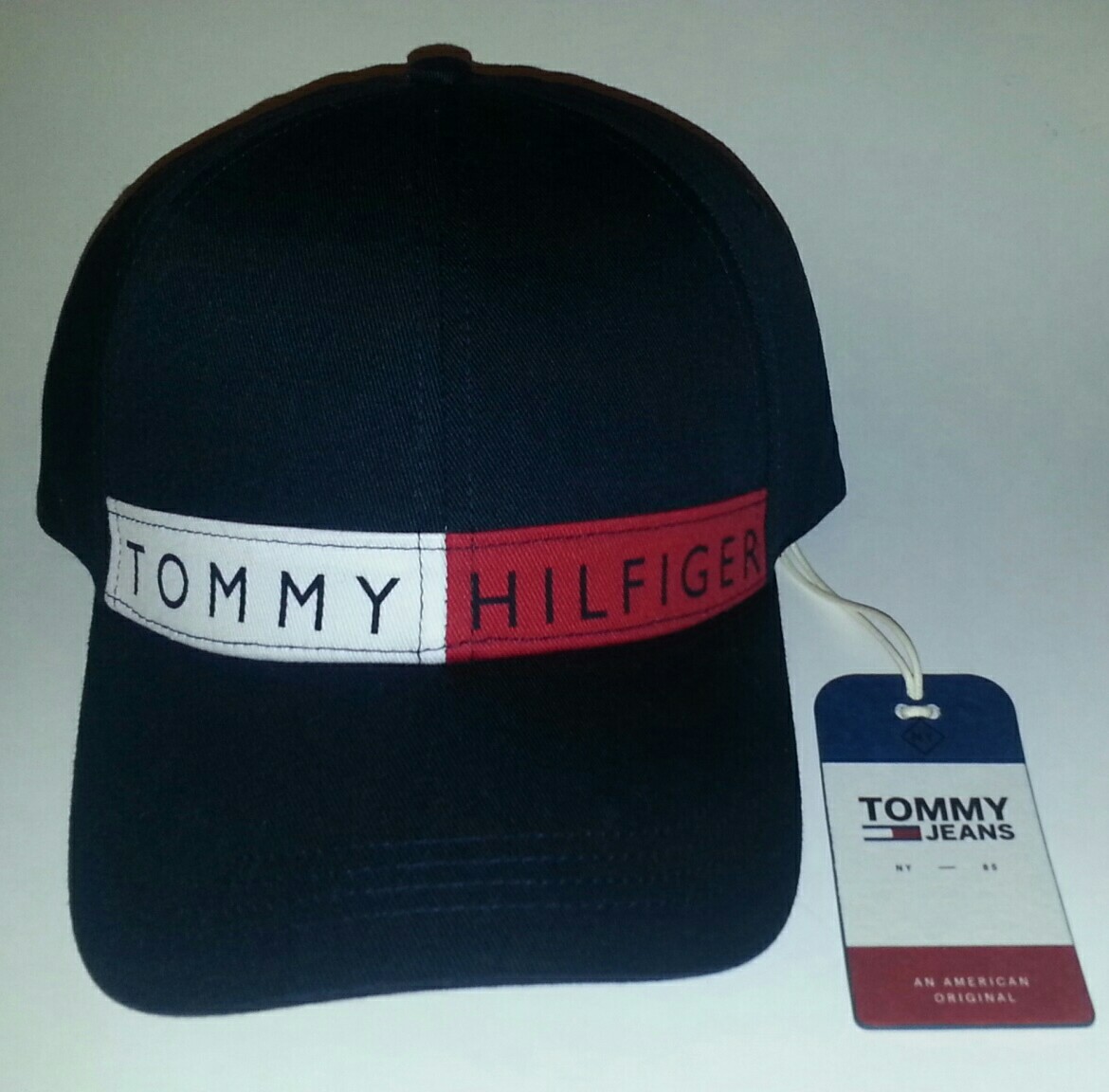 RARE Tommy Hilfiger 90s Swag NWT TH Flag SHIRT + Spell Out Logo HAT Gift LIMITED gallery