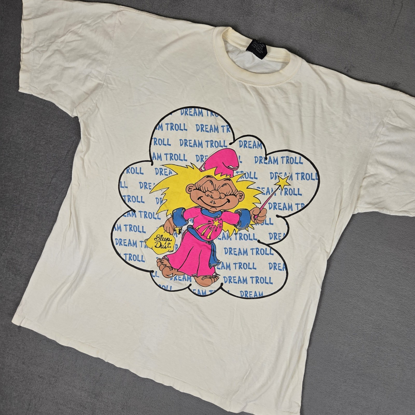 Vintage Trolls T-Shirt Adults 4XL White “Dream Troll” 90s Single Stitch