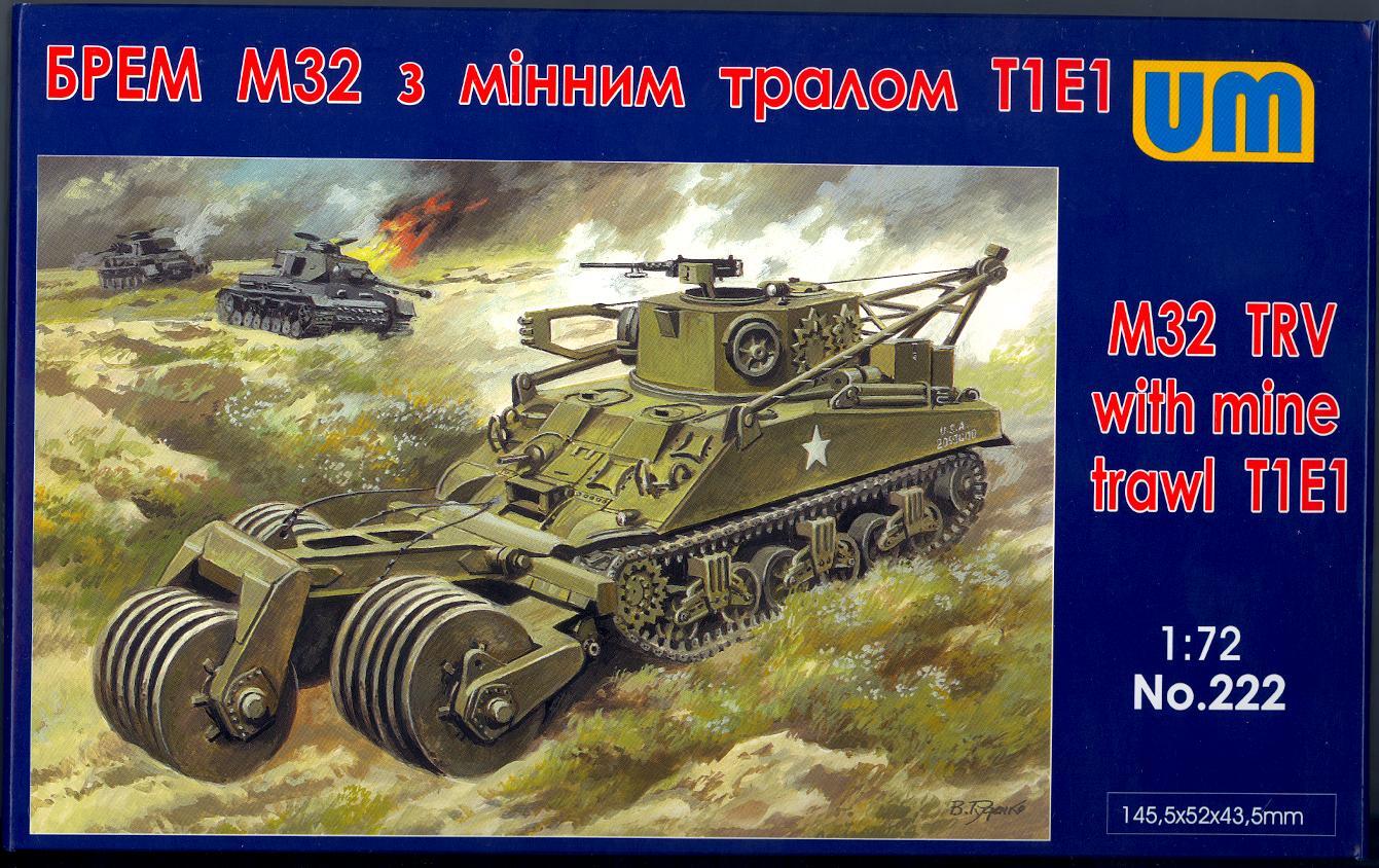 UM-MT Models 1/72 American M32 TANK RECOVERY VEHICLE with T1E1 MINE TRAWL