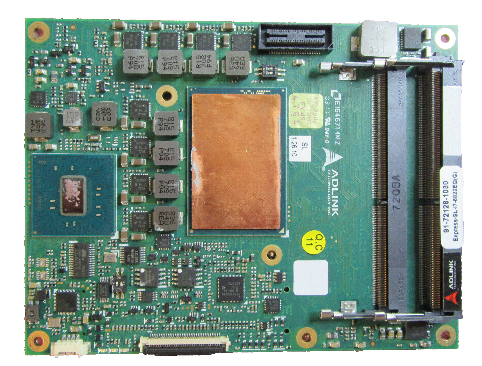 Adlink Express-SL-i7-6822EQ COM Express Basic Size Type 6 Module
