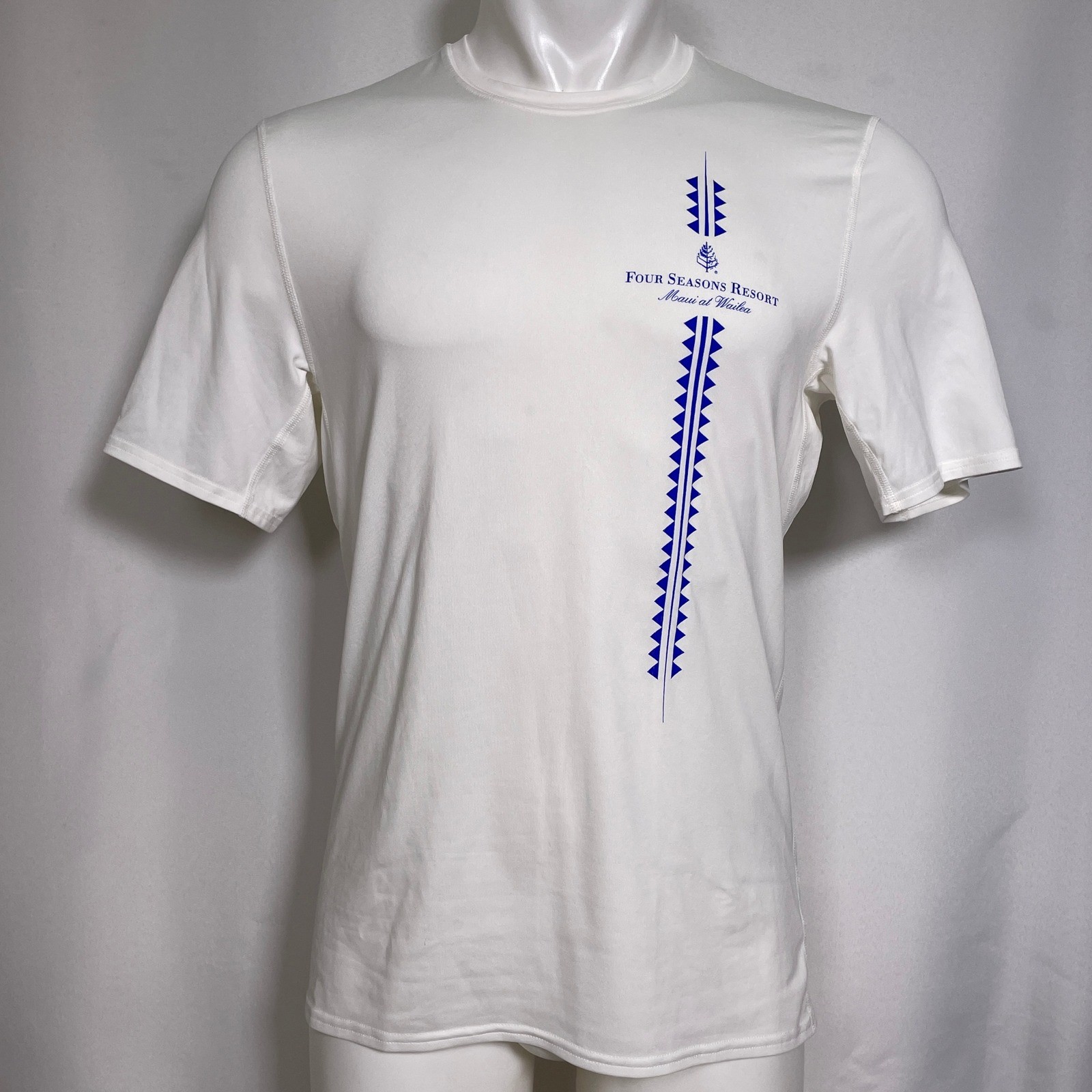 Four Seasons Maui Outrigger Canoe Patagonia Capilene White T-Shirt Men's MEDIUM gallery