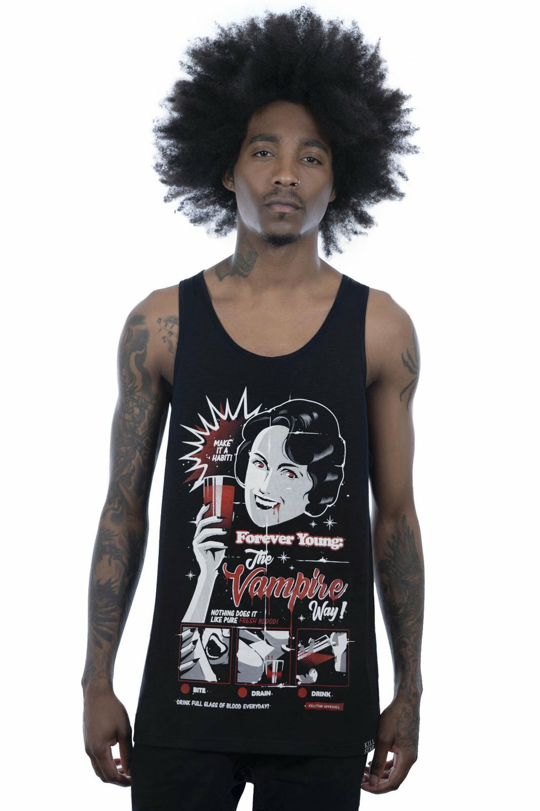 Killstar Forever Young Vampire Blood Gothic Punk Vest Tank Top Shirt KSRA002318 gallery