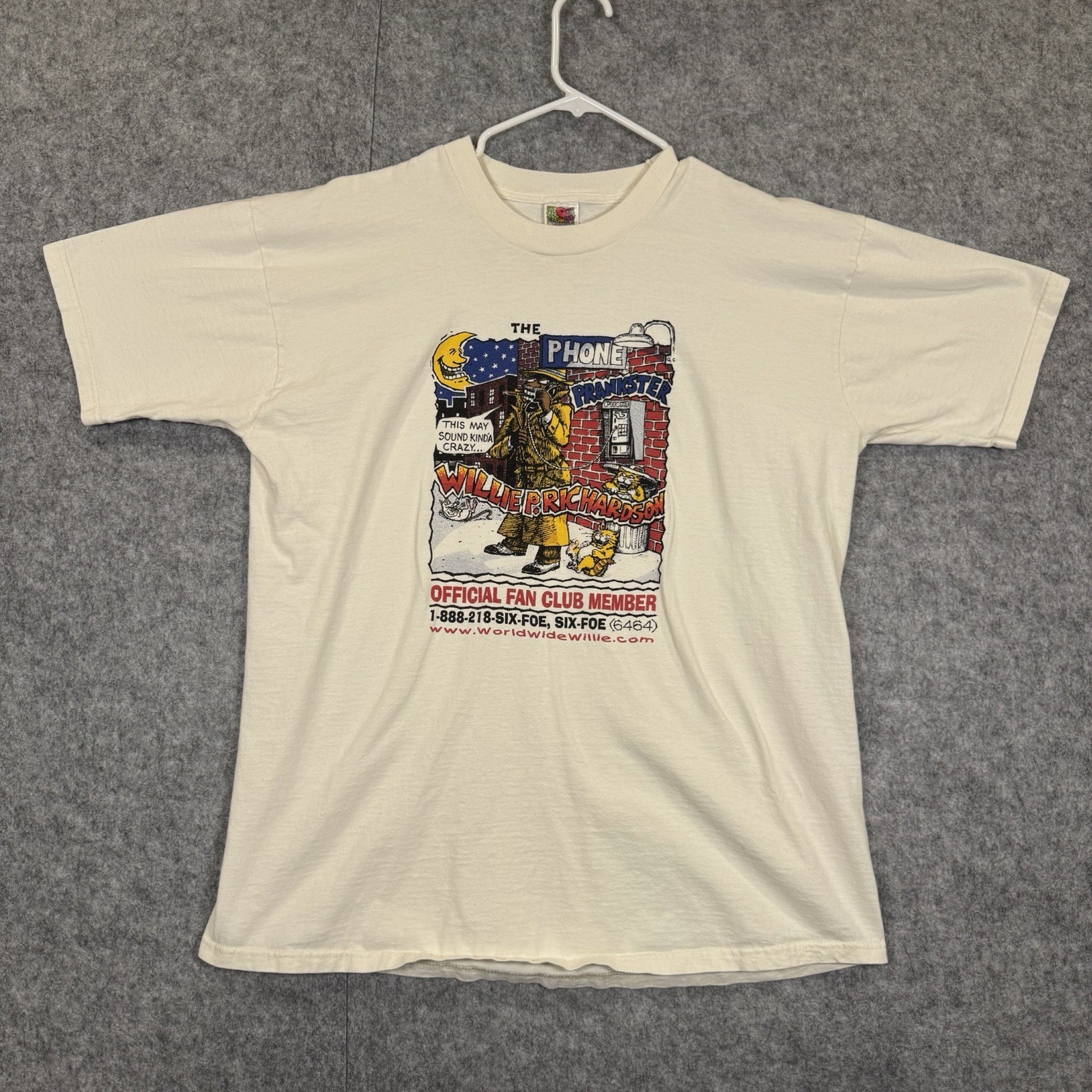 Willie P Richardson Phone Prankster T Shirt XXL Fruit Of The Loom gallery