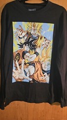3 Dragon Ballz Tshirts Size Small Long Sleeve 2 White 1 Black As Pictured