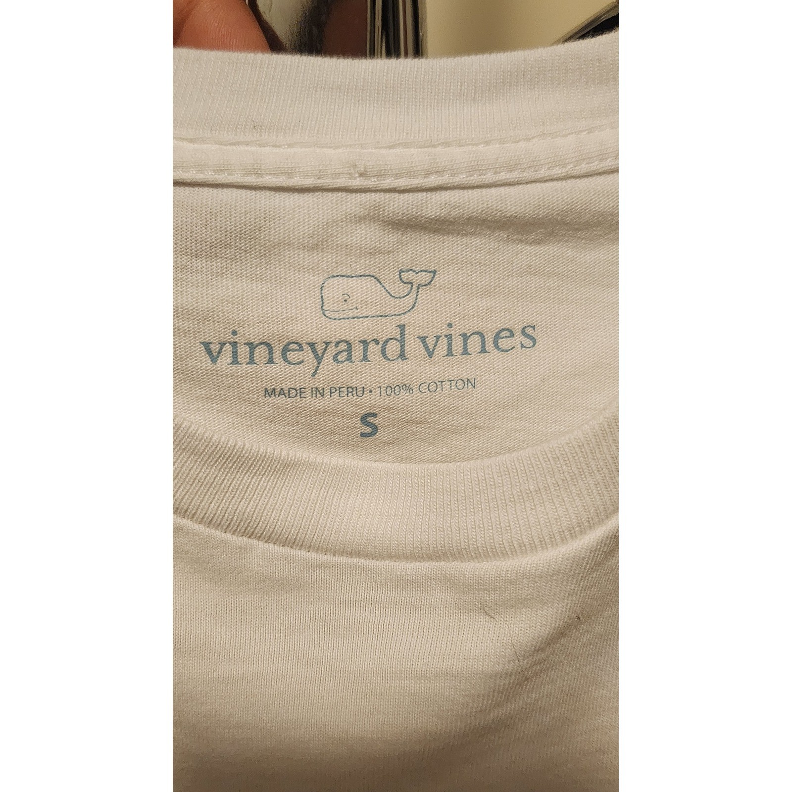 Vineyard Vines Mens White I Whale Golfing Short Sleeve Pocket T-Shirt Small gallery