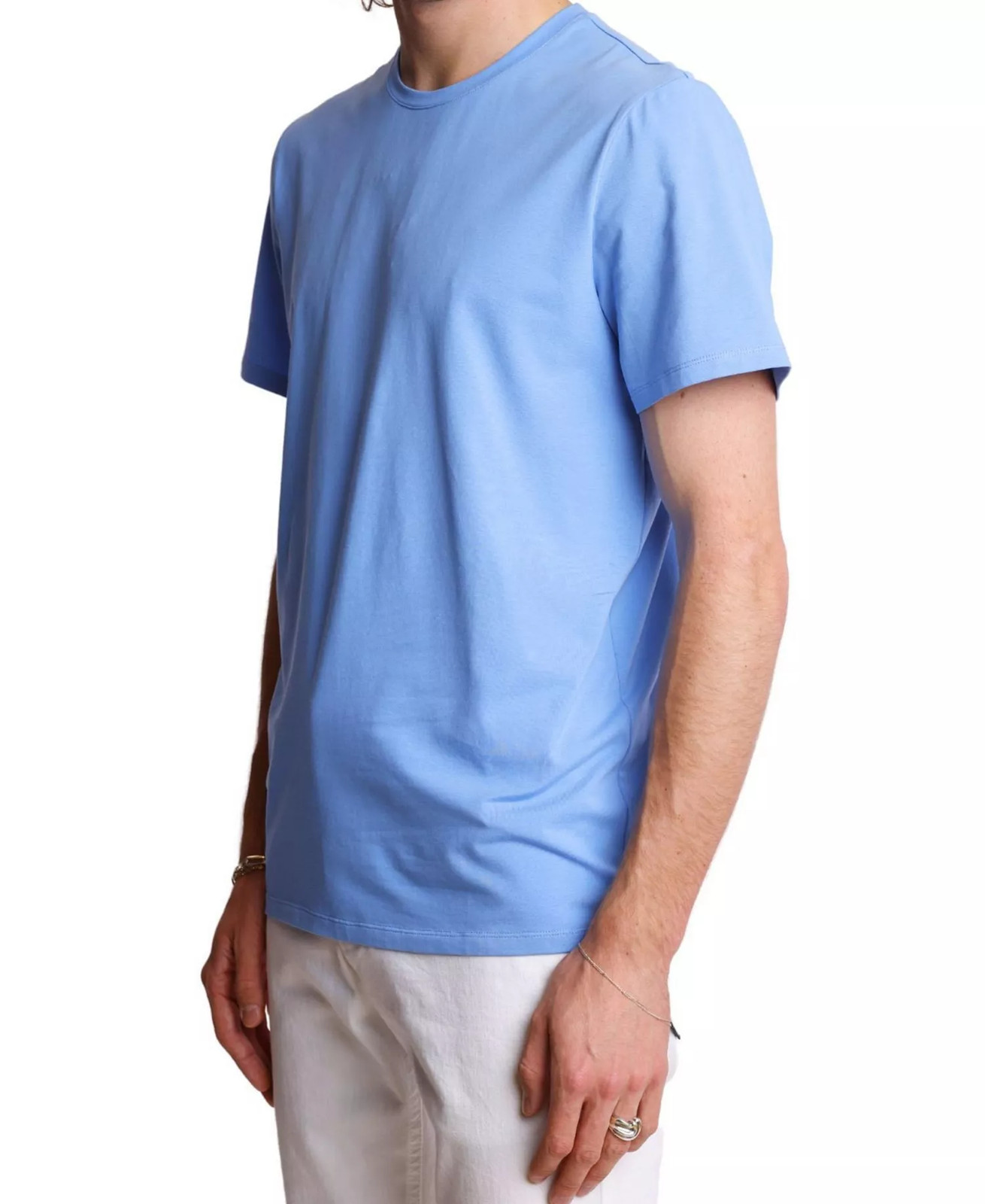 Paisley & Gray Mens Lucas Slim Fit Short Sleeve Crewneck T-Shirt Easy Blue-Small gallery