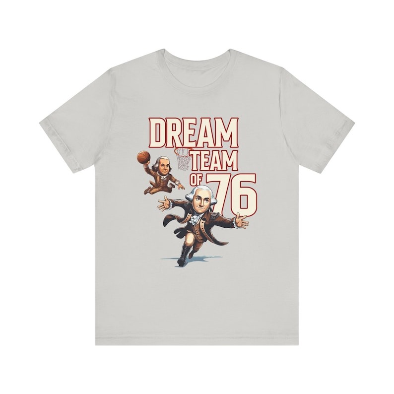 1776 Ballers Washington Franklin Dunk 4th of July Funny Tee T-Shirt gallery