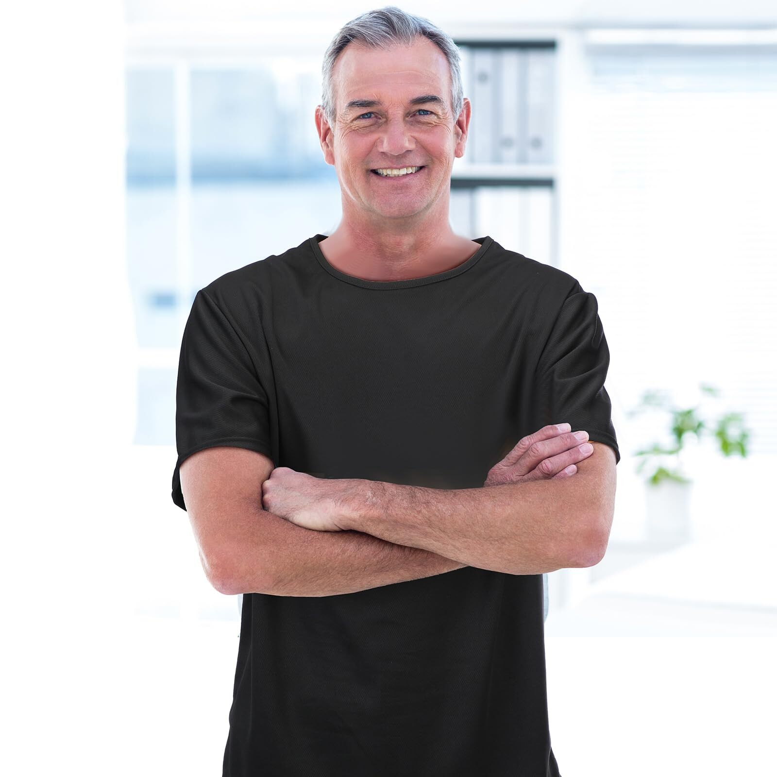 Lemosae 24 Pack Men's Cotton Homeless T-Shirt Gift Bulk Supply Basic Crew Neck gallery