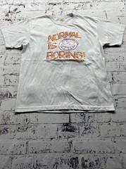 Vintage Tagaytay City Philippines Normal Is Boring White T Shirt Men’s Size L