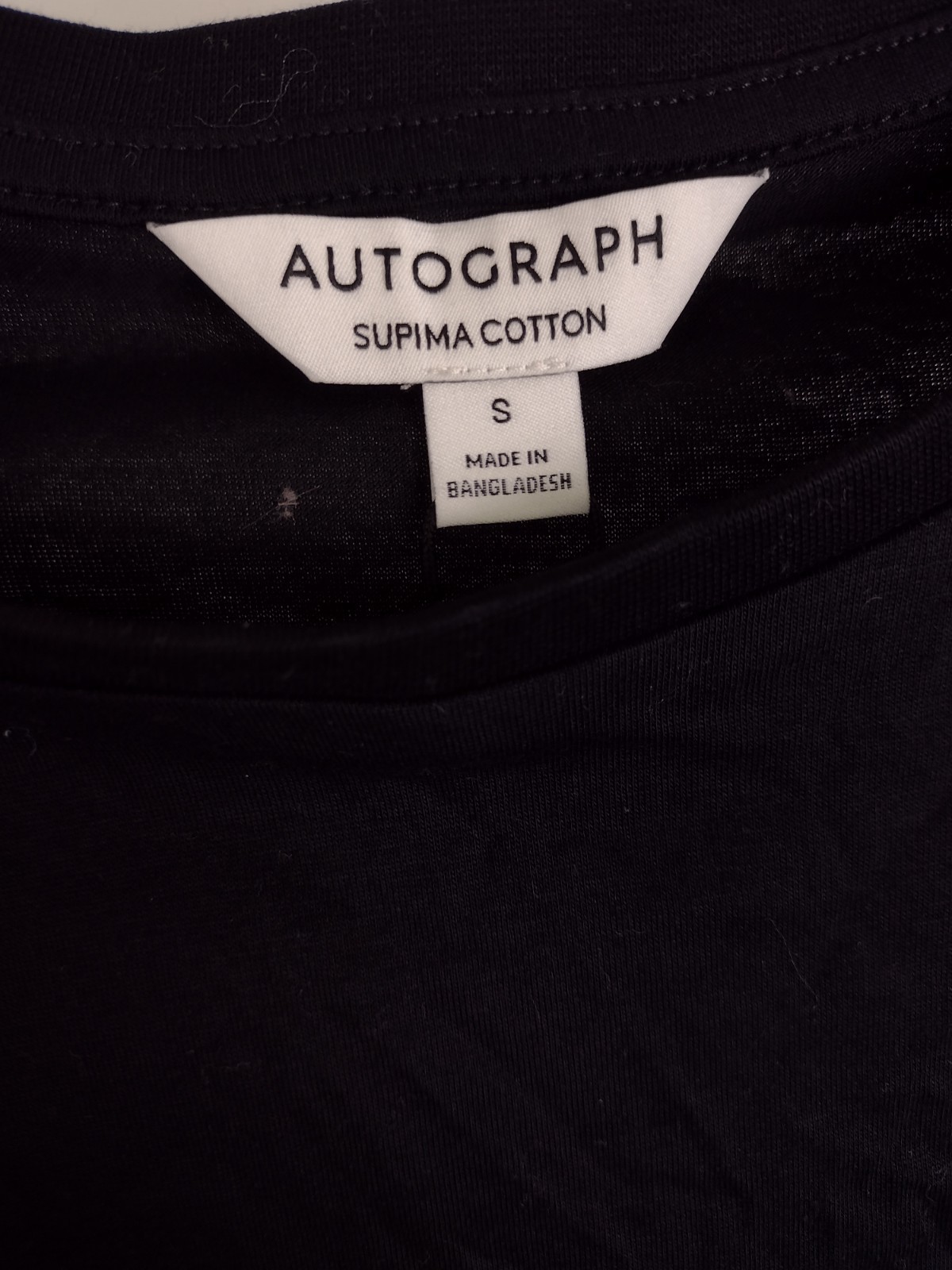 Autograph Men's 2Pcs Supima Cotton T-shirts Size S Black & Olive NEW gallery