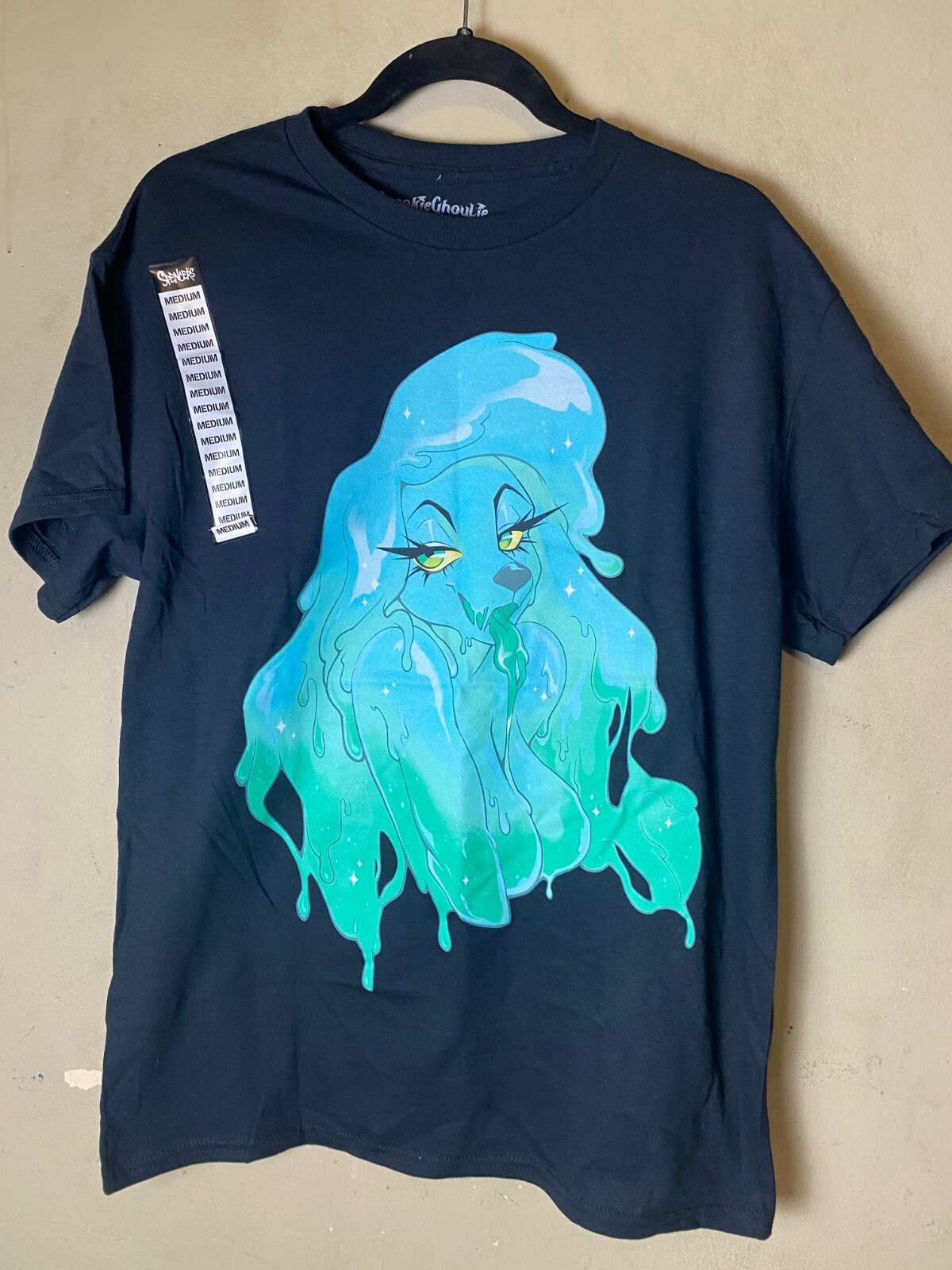 SPOOKY GHOULIE Black Graphic Tee by Goodie Two Sleeves-NWT