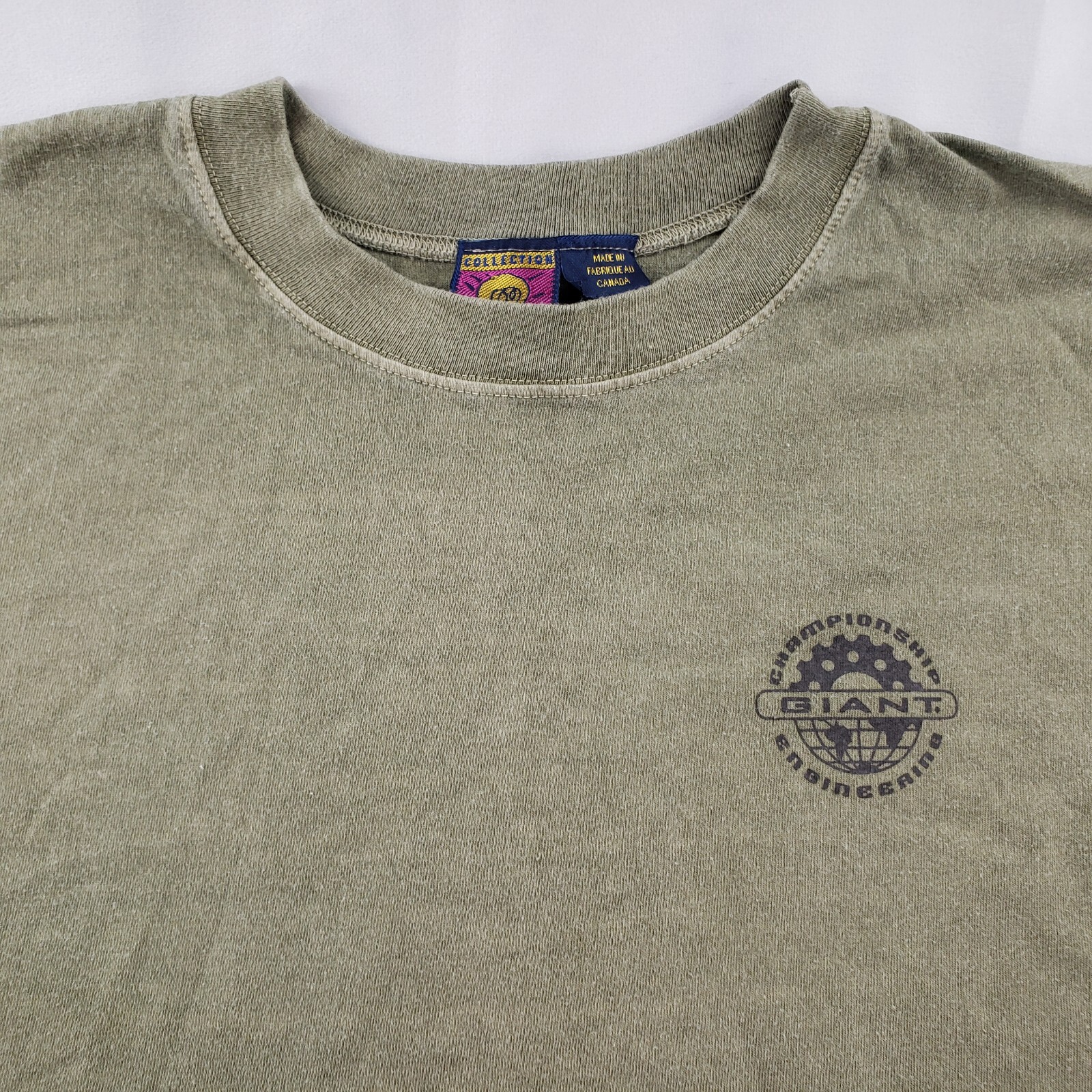Giant Championship Engineering Vintage 90s T Shirt Canada Men L Single Stitch gallery