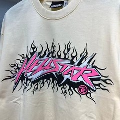 Hellstar Studios Retro Letter print Long Sleeve T-shirt – Multiple Colors + Size