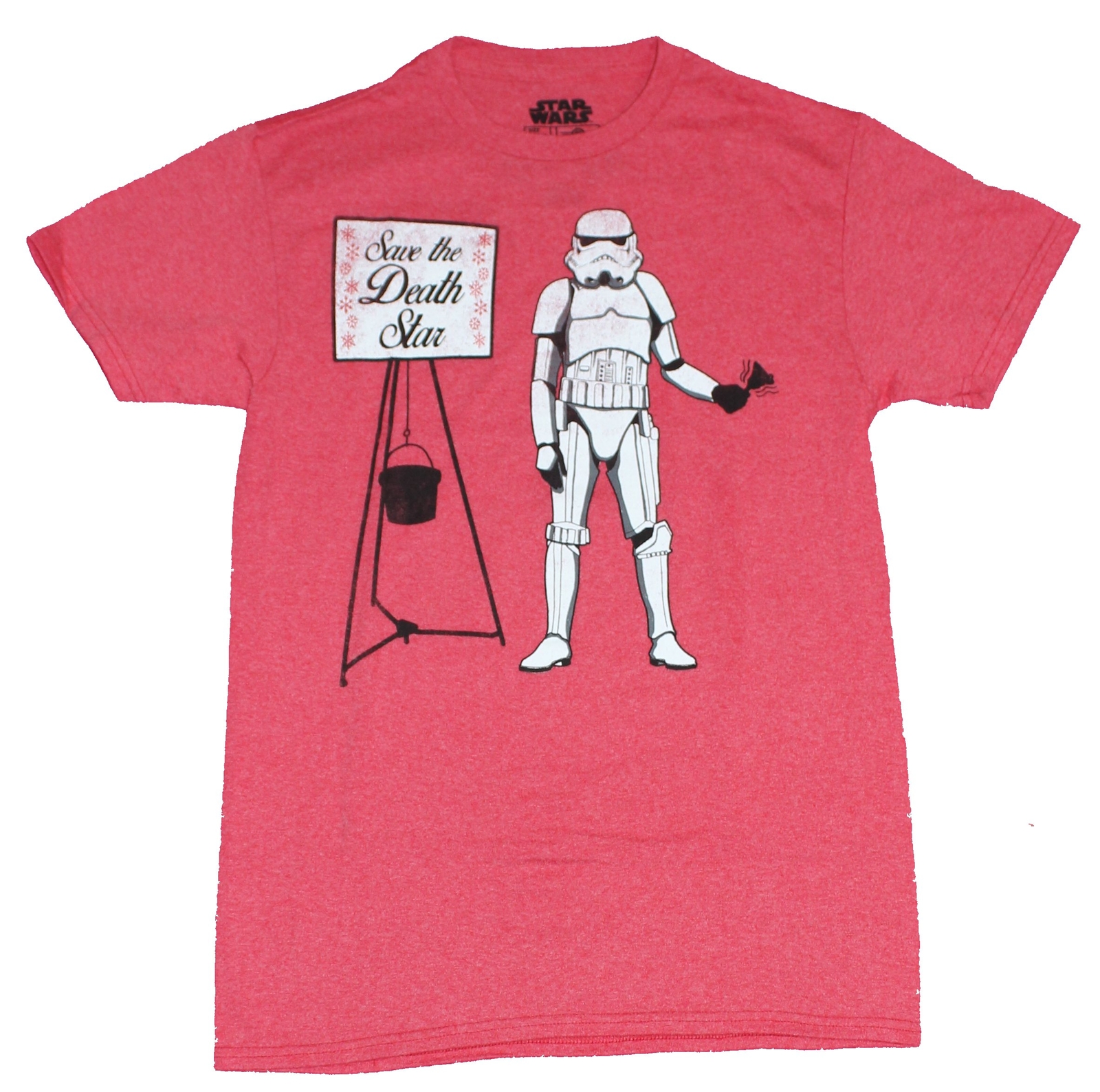 Star Wars Mens T-Shirt - Save the Death Star Bell Ringing Stormtrooper Image gallery